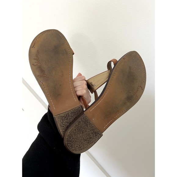 Sam Edelman Slip On Saddle Leather Womens Size 10 M Shoe Slide Sandal - Picture 3 of 4